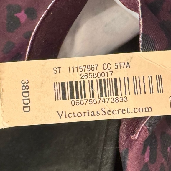 Victoria's Secret Purple Leopard Sports Bra 38DDD NWT - Picture 5 of 6